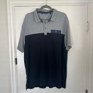 Travis Mathew Golf Polo Button Pocket Logo Sz XXL